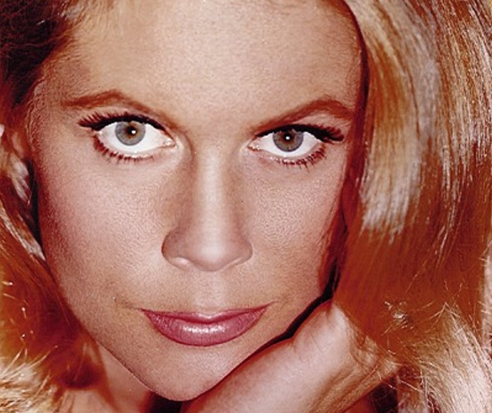 Color portrait of Elizabeth Montgomery looking at camera.