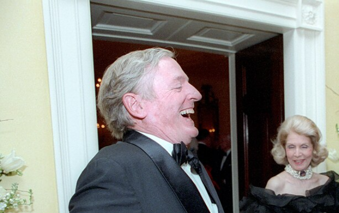 William F Buckley in The White House Residence During Private Birthday Party