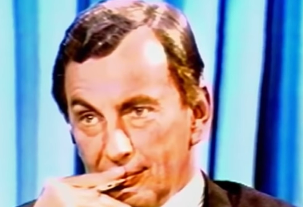 Screenshot of American writer Gore Vidal from the Movie Gore Vidal: The United States of Amnesia
