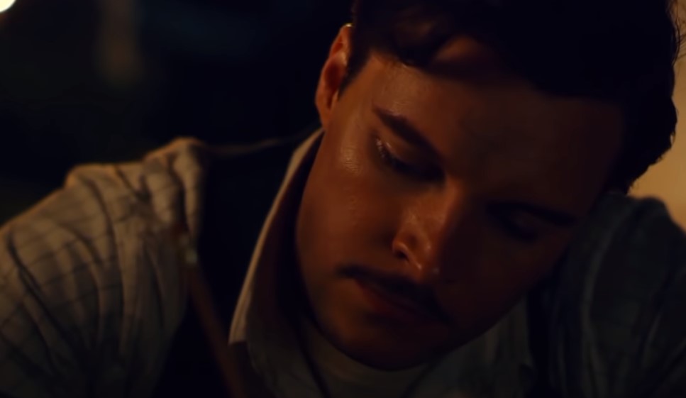Jack Reynor as Jack Parsons in  Strange Angel working