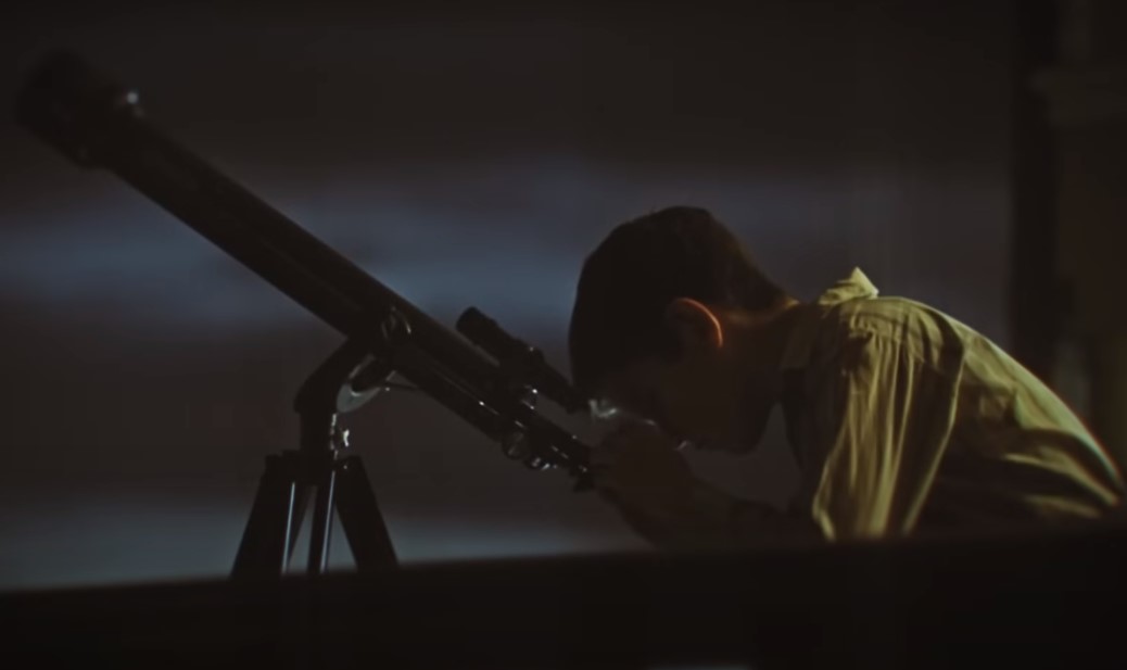 Jack Parsons depicted as a child in documentary  at night