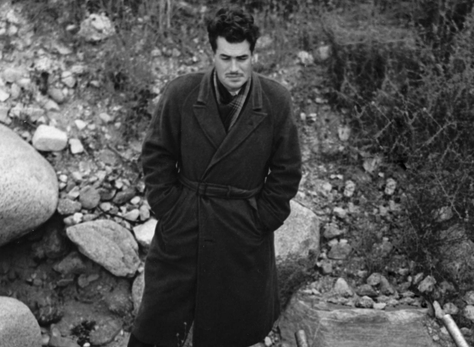 Jack Parsons outside in black coat
