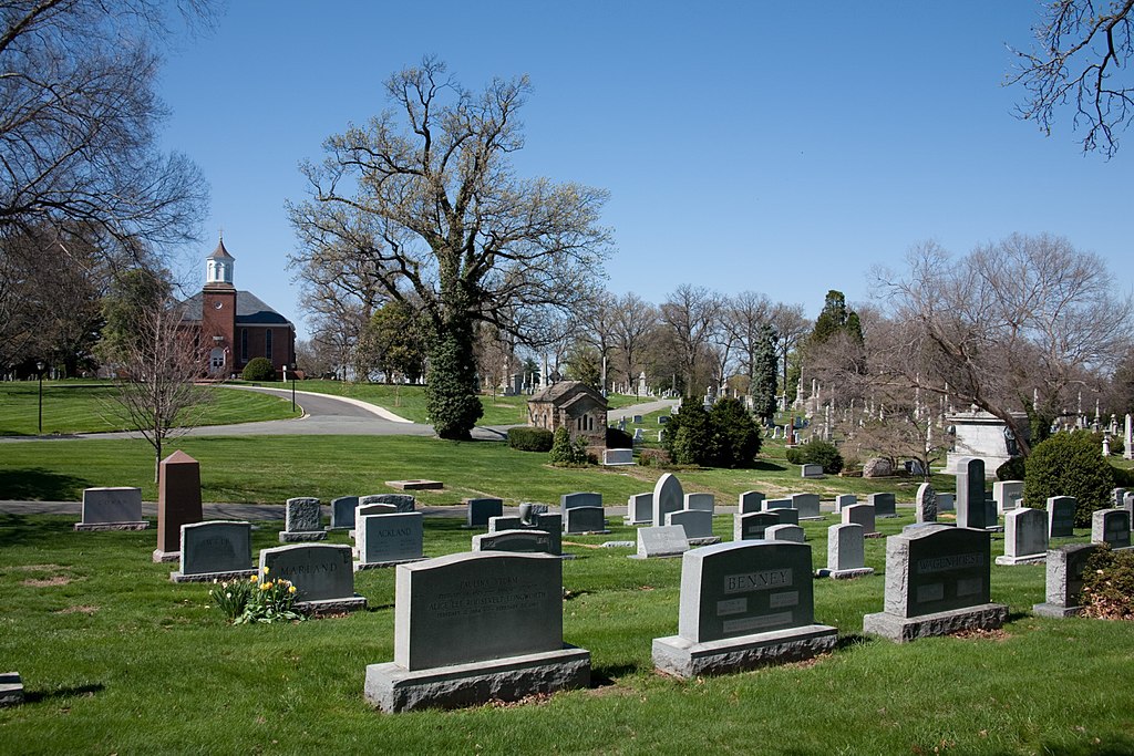 Landscape Photo of Rock Creek Cemetery in Washington DC