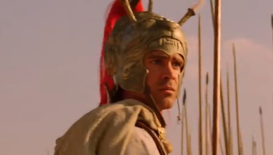Screenshot from the Movie Alexander (2004), depicting a battle scene of Alexander the Great and his army