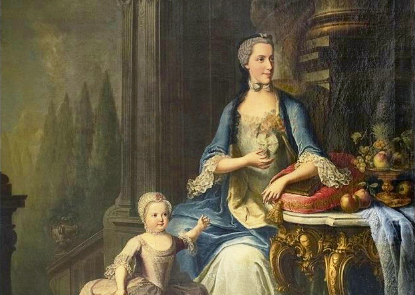 Isabella of Parma and her daughter Maria Theresia