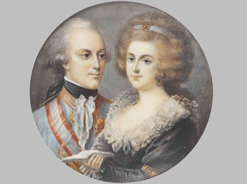 Albert of Saxony-Teschen and his wife Marie Christine of Austria
