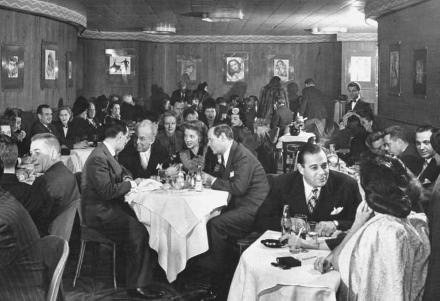 Photograph of the Cub Room of the Stork Club, a famous New York City nightclub