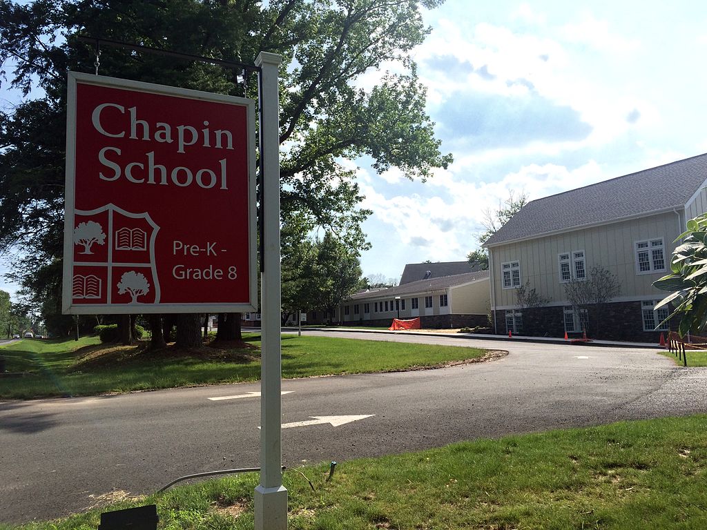 The Chapin School, a private K-8 school founded in 1931, in Lawrence Township, New Jersey