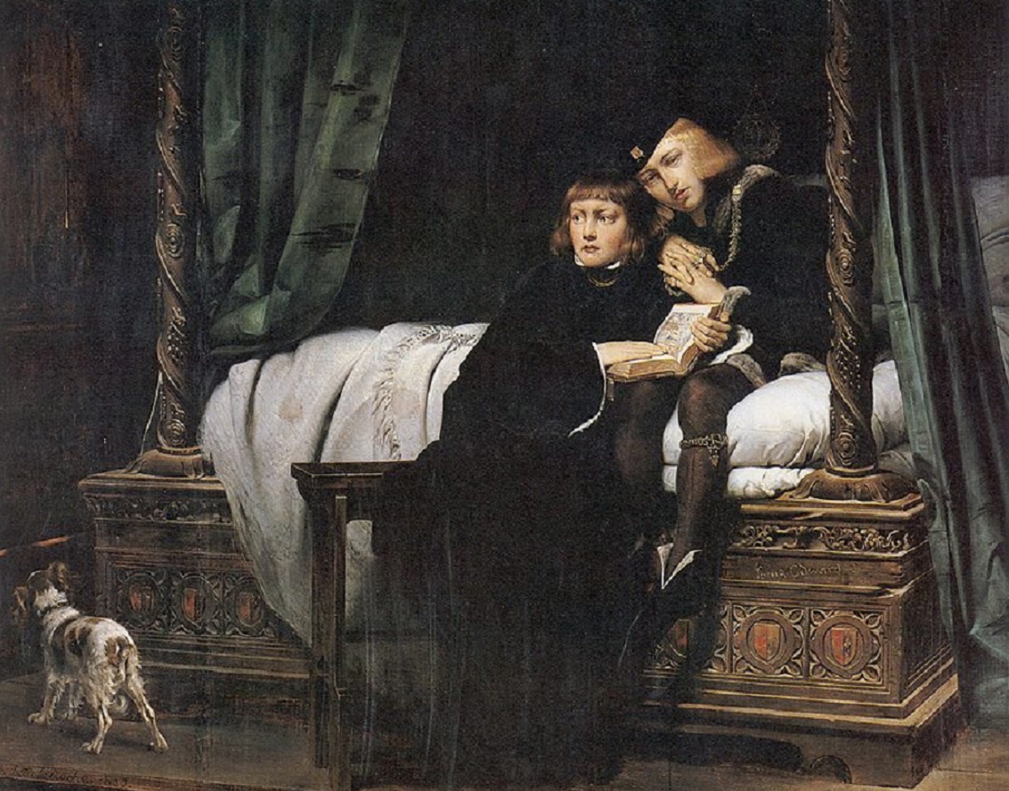 King Edward V and the Duke of York (Richard) in the Tower of London. Louvre, Paris - 1830