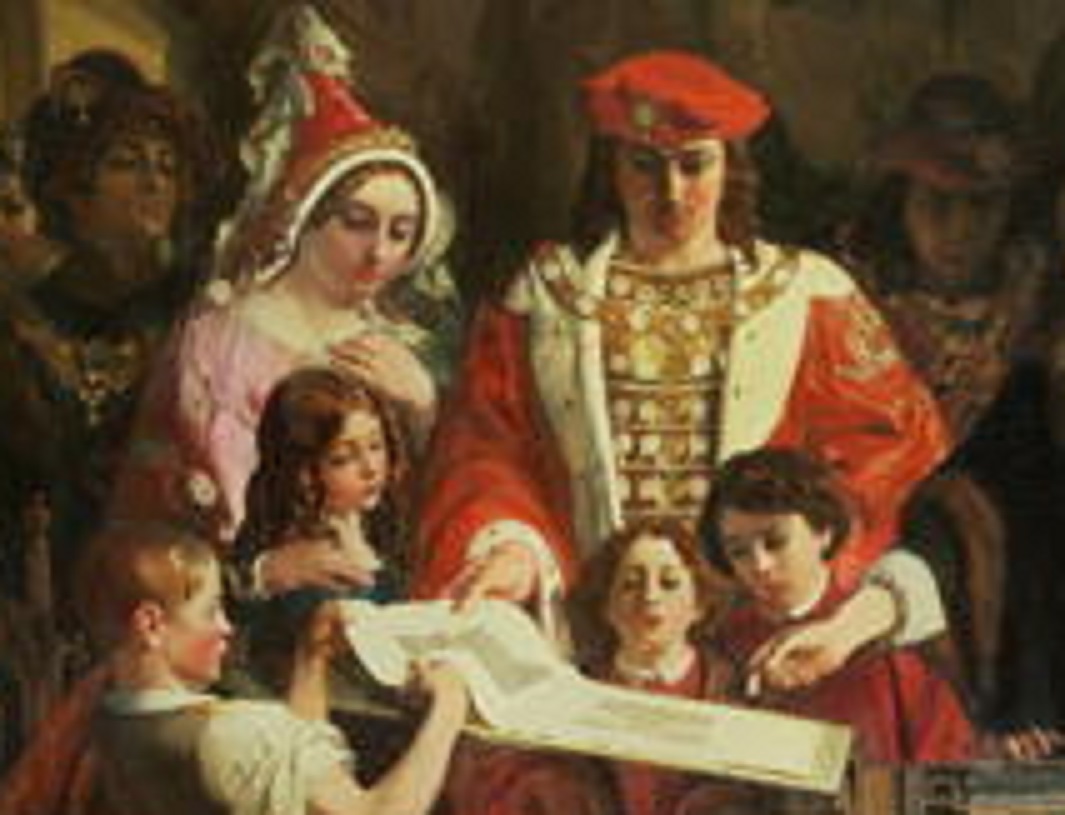 Caxton Showing The First Specimen Of His Printing To King Edward Iv At The Almonry, Westminster  - 1851