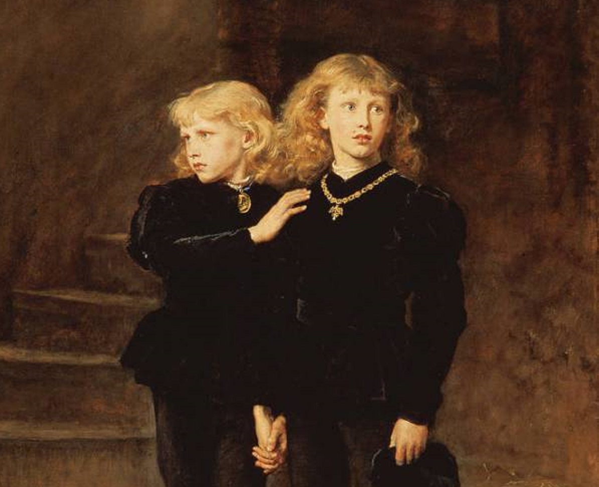 Edward V. of England and his younger brother Richard of Shrewsbury in the Tower of London - circa 1878