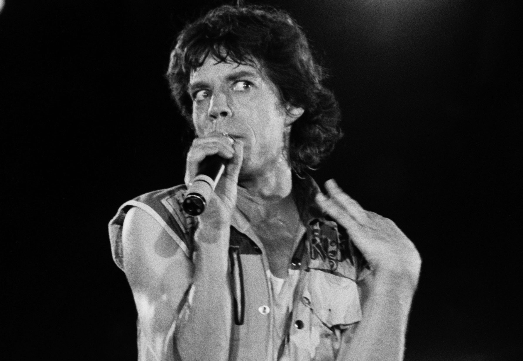 Torino, 1982, Mick Jagger performing