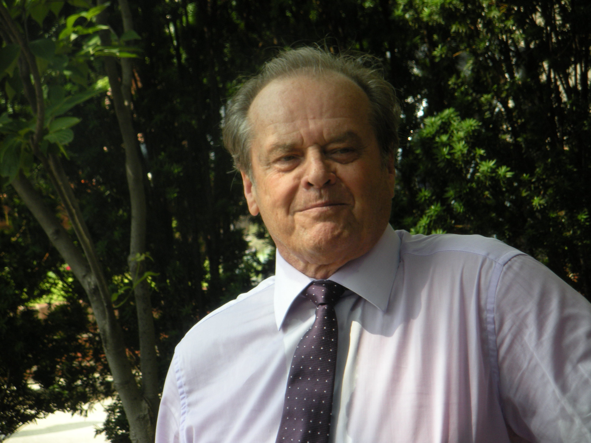 Jack Nicholson in suit and tie