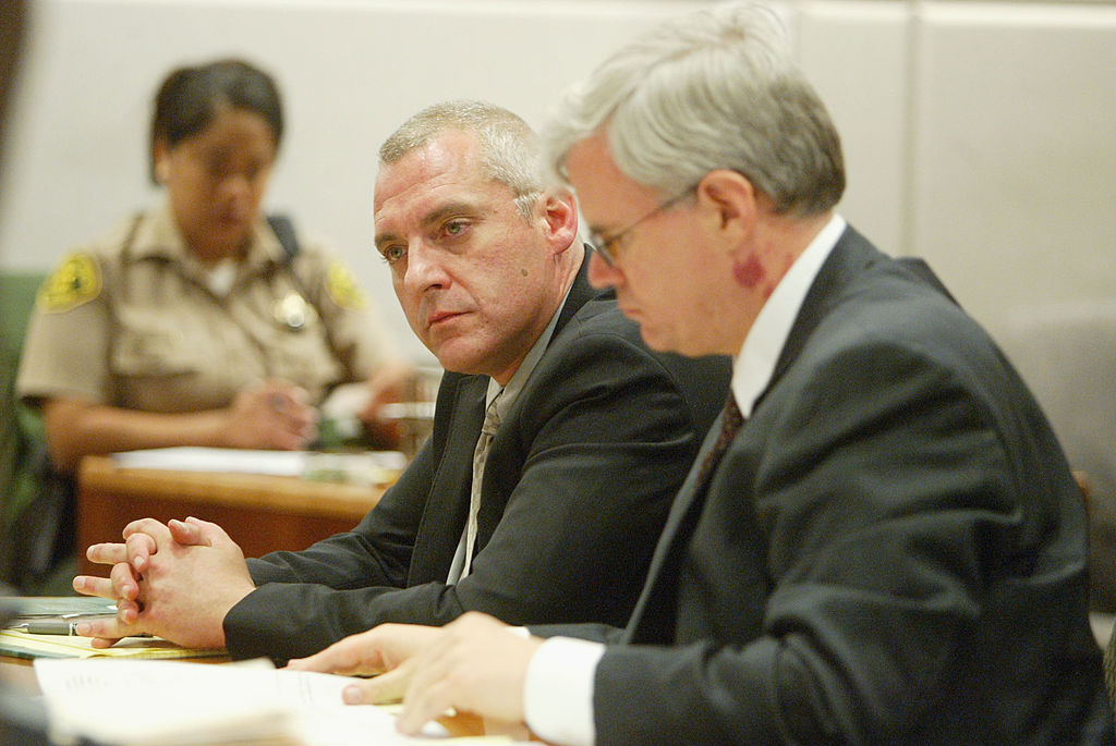 Actor Tom Sizemore and his lawyer Michael Fitzgerald at court