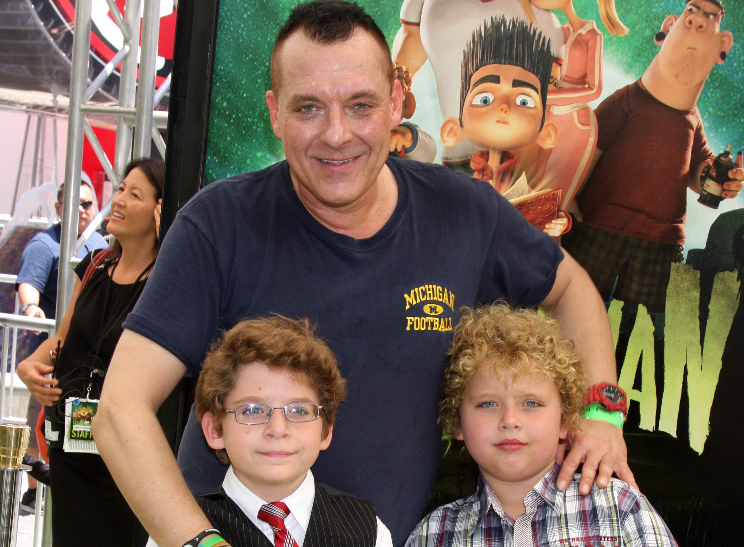 Tom Sizemore, sons Jayden and Jagger arrives at the