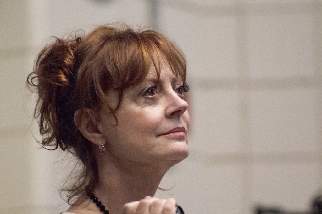 Profile Picture of the Actress Susan Sarandon looking to the right