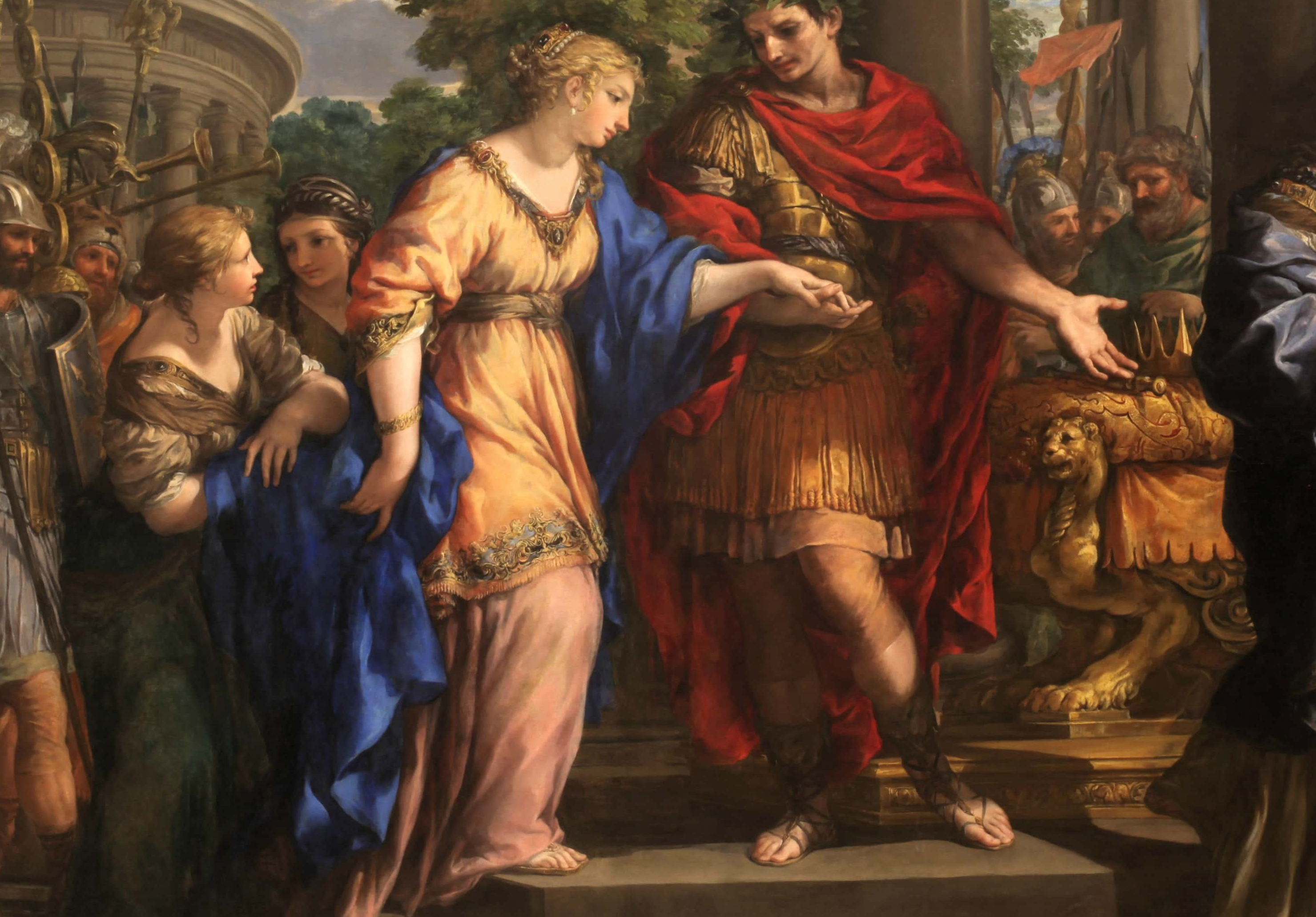 Caesar giving Cleopatra the Throne of Egypt - circa 1637