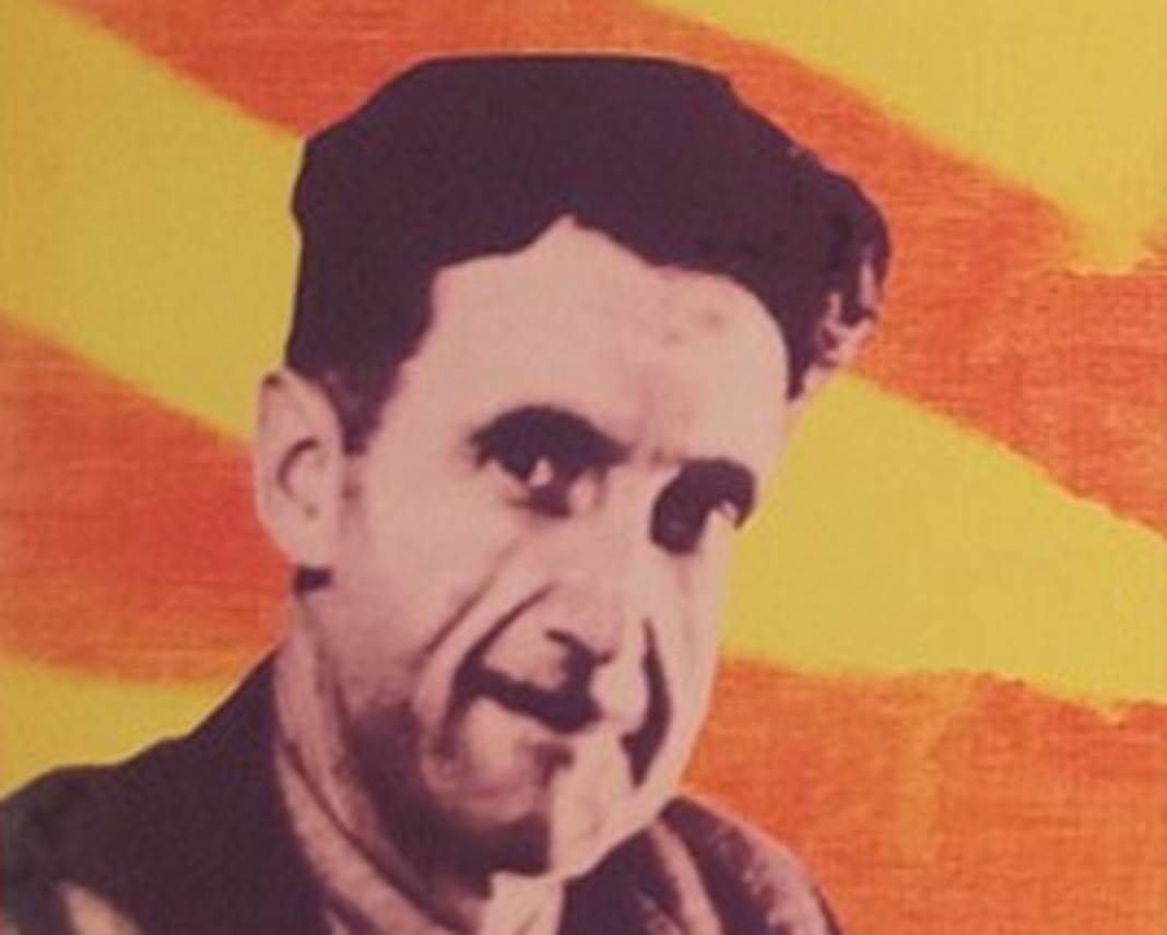 Cover of George Orwell's book Homage to Catalonia published in Catalan - 2017