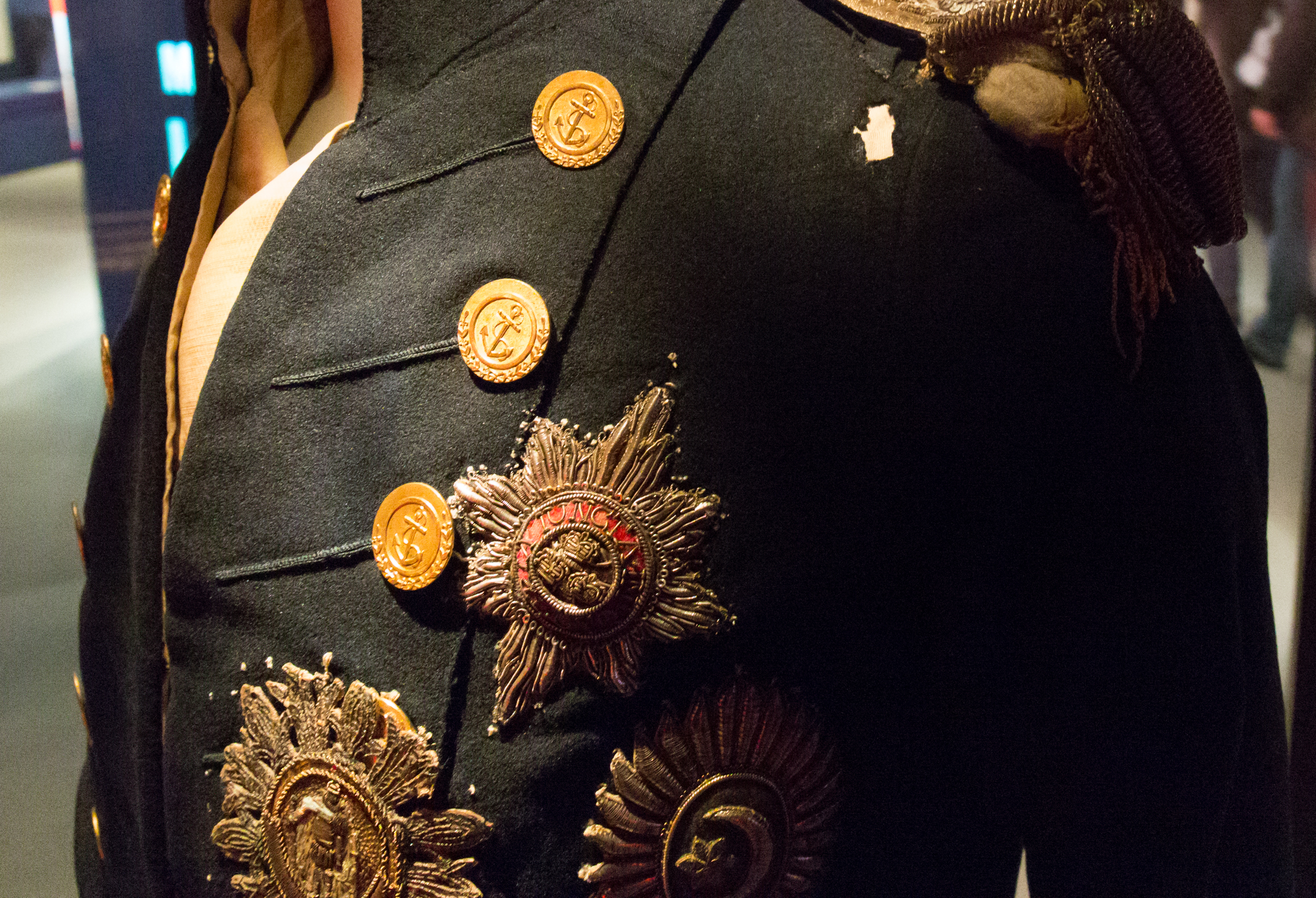 Horatio Nelson's cloth (Battle of Trafalgar) National Maritime Museum London