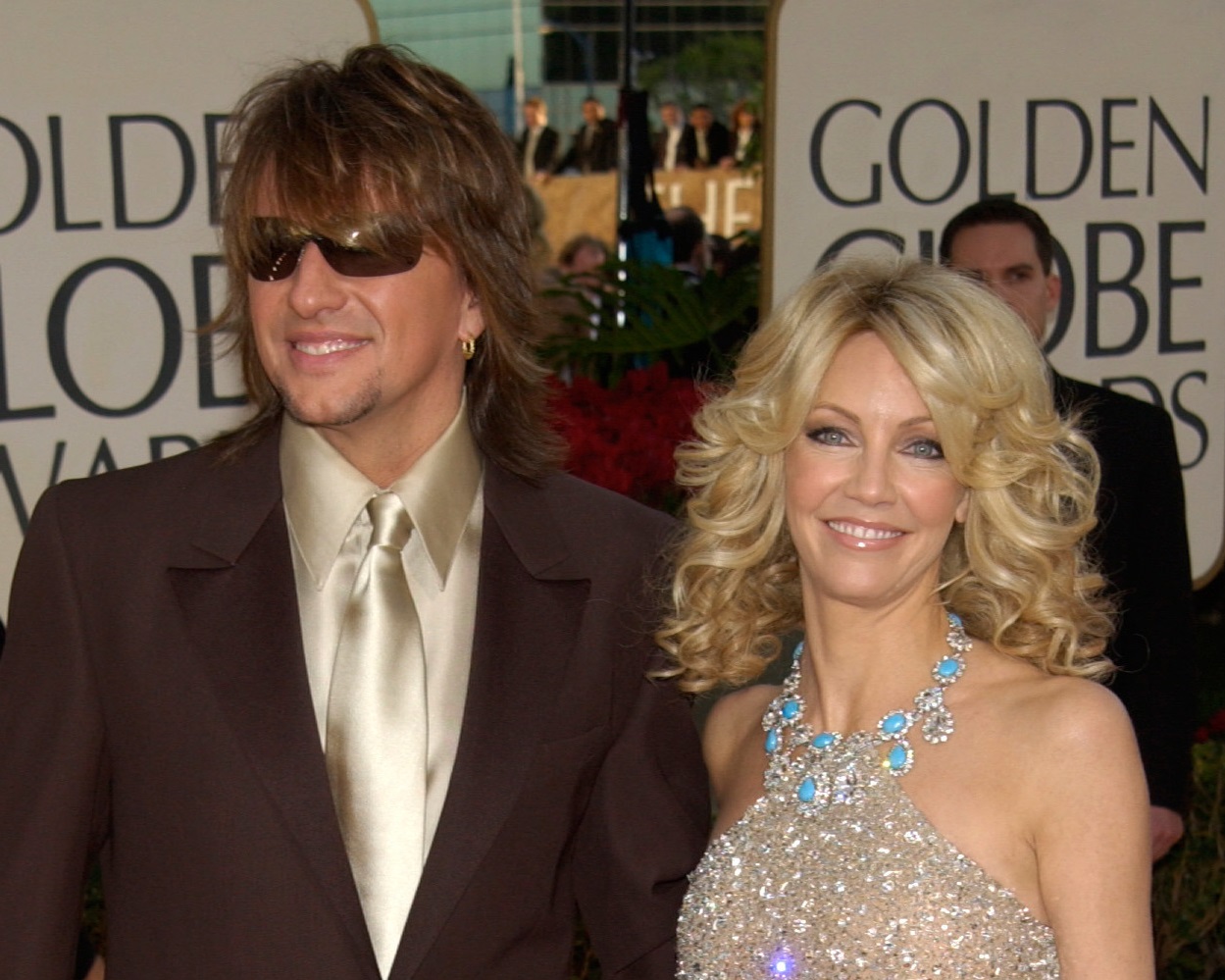 HEATHER LOCKLEAR & husband RICHIE SAMBORA - 2002