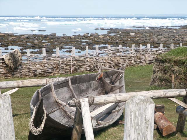 The site of early viking colonisation in L'anse aux Meadows in the northwesternmost corner of the island of Newfoundland