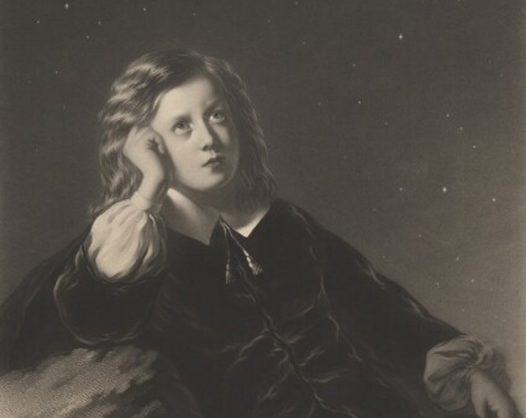 Imaginary portrait of Sir Isaac Newton as a child - 1859