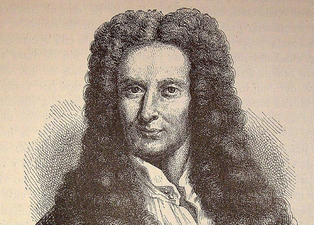 Painting portrait of Isaac Newton. - 1882