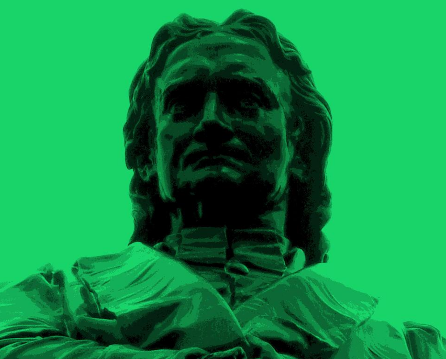 Portrait of Isaac Newton.