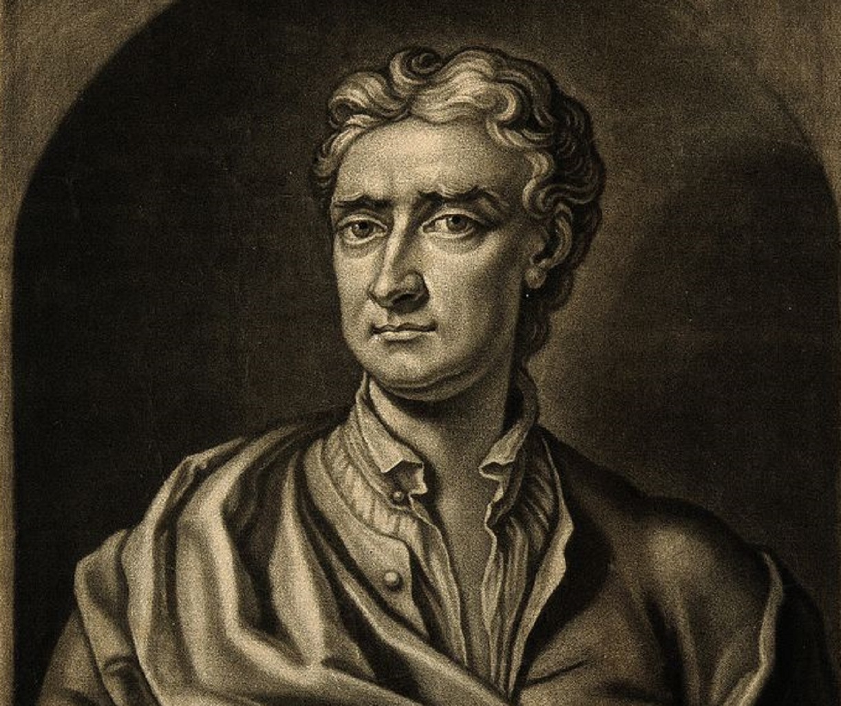 Sir Isaac Newton. Mezzotint By J. Faber