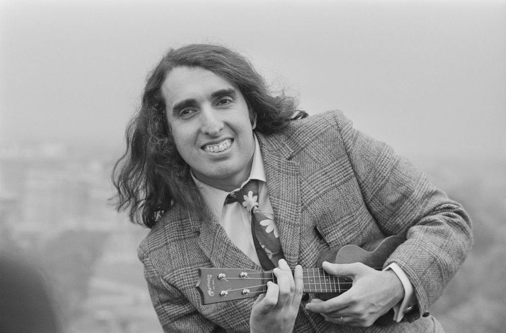 American singer and ukulele player Tiny Tim (1932 - 1996), UK, 25th October 1968