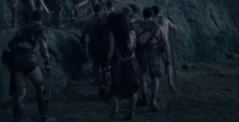 Spartacus  climbing Mount Vesuvius