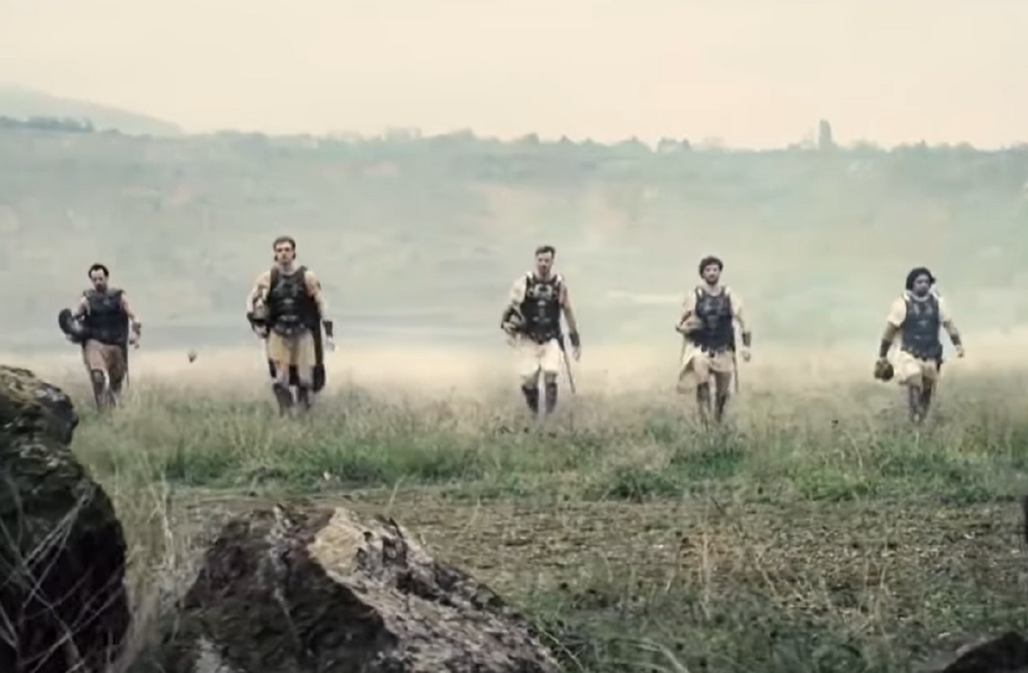 Screenshot of Alexander The Great walking with his soldiers - from Alexander the Great (2014)