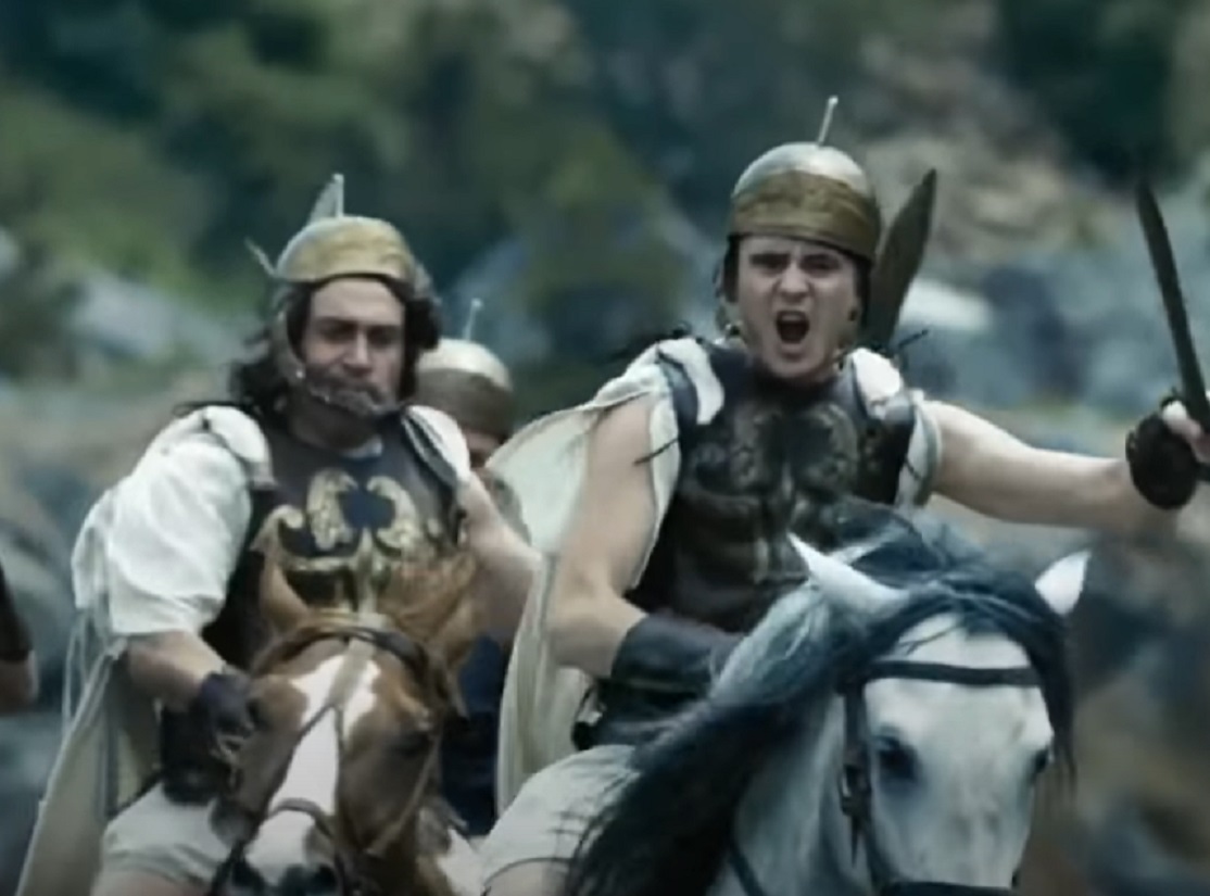 Screenshot of Alexander The Great riding at battle - from Alexander the Great (2014)
