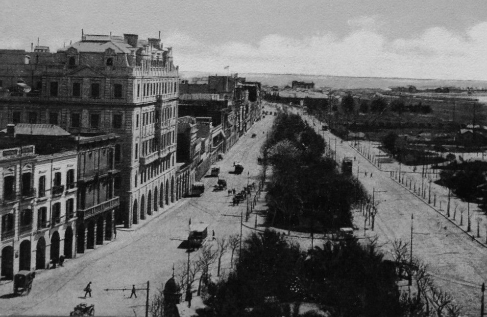 View of Buenos Aires' Paseo de Julio now Avenida Leandro N. Alem