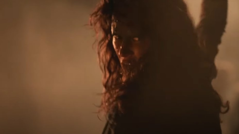 Boudica in traditional make up