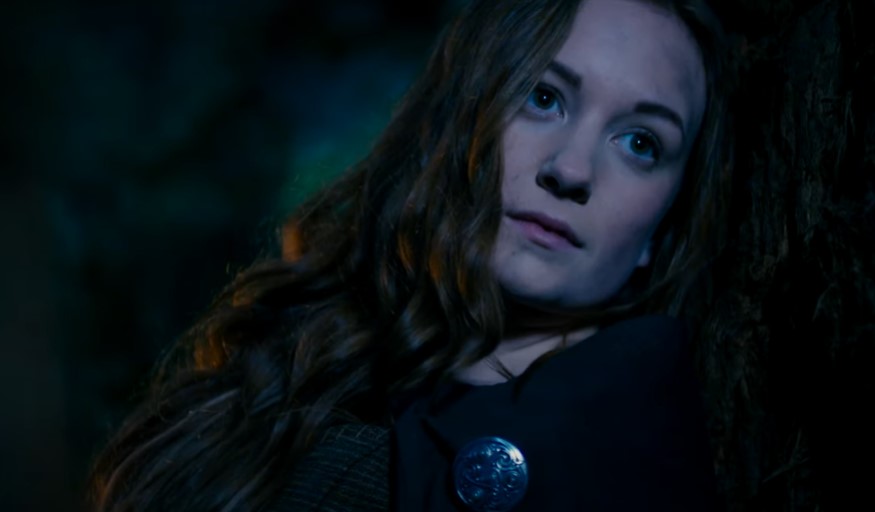 Boudica in traditional clothes