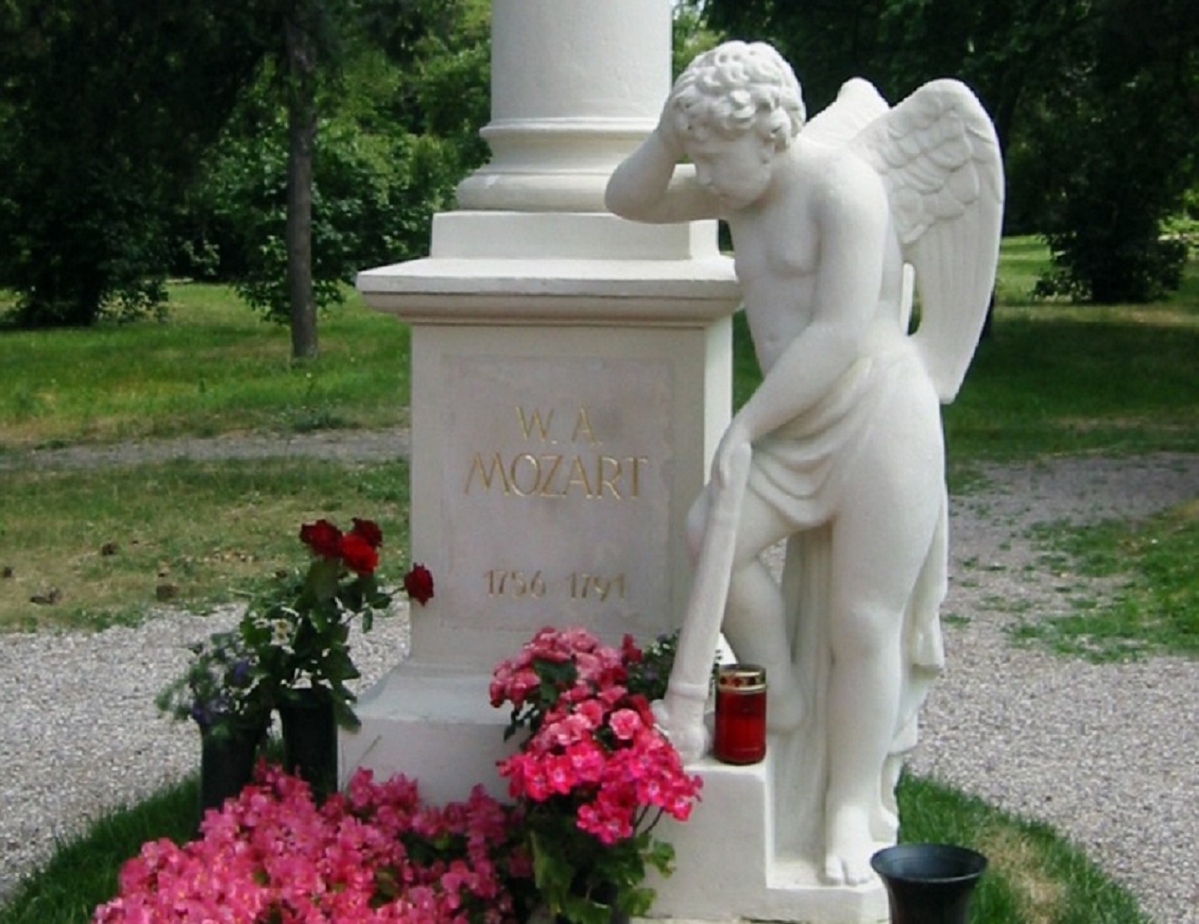 St. Marx Cemetery, The gravestone of Wolfgang Amadeus Mozart - 2006