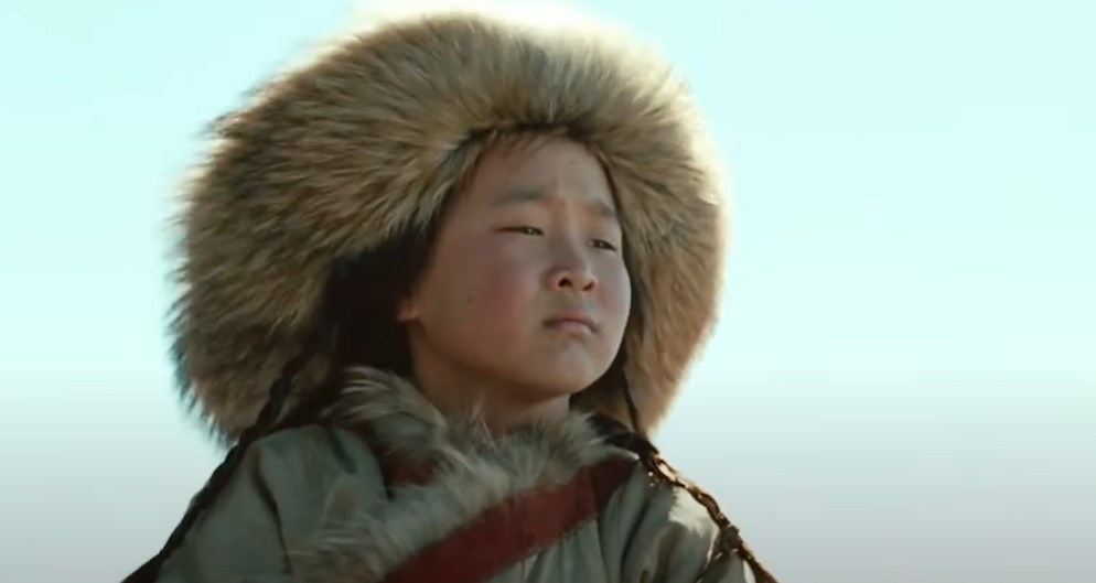 Genghis Khan as a boy as depicted in the movie
