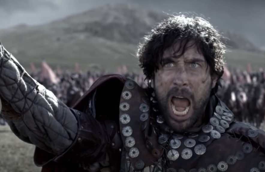 Alexander Wüst as Charlemagne in traditional clothes