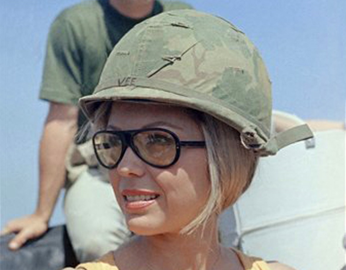 Nancy Sinatra entertains GIs in Vietnam - 1967.