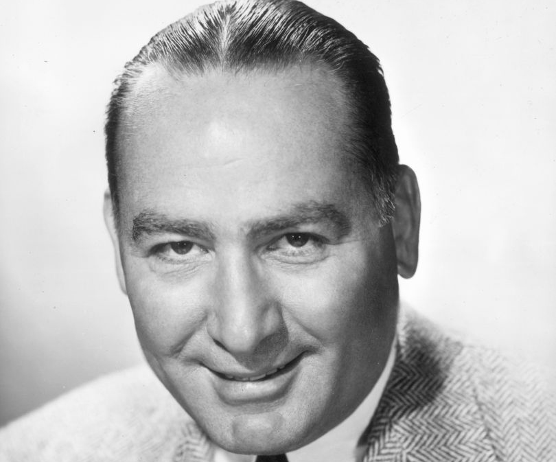 al B Wallis circa 1955: A headshot of American film producer Hal B Wallis