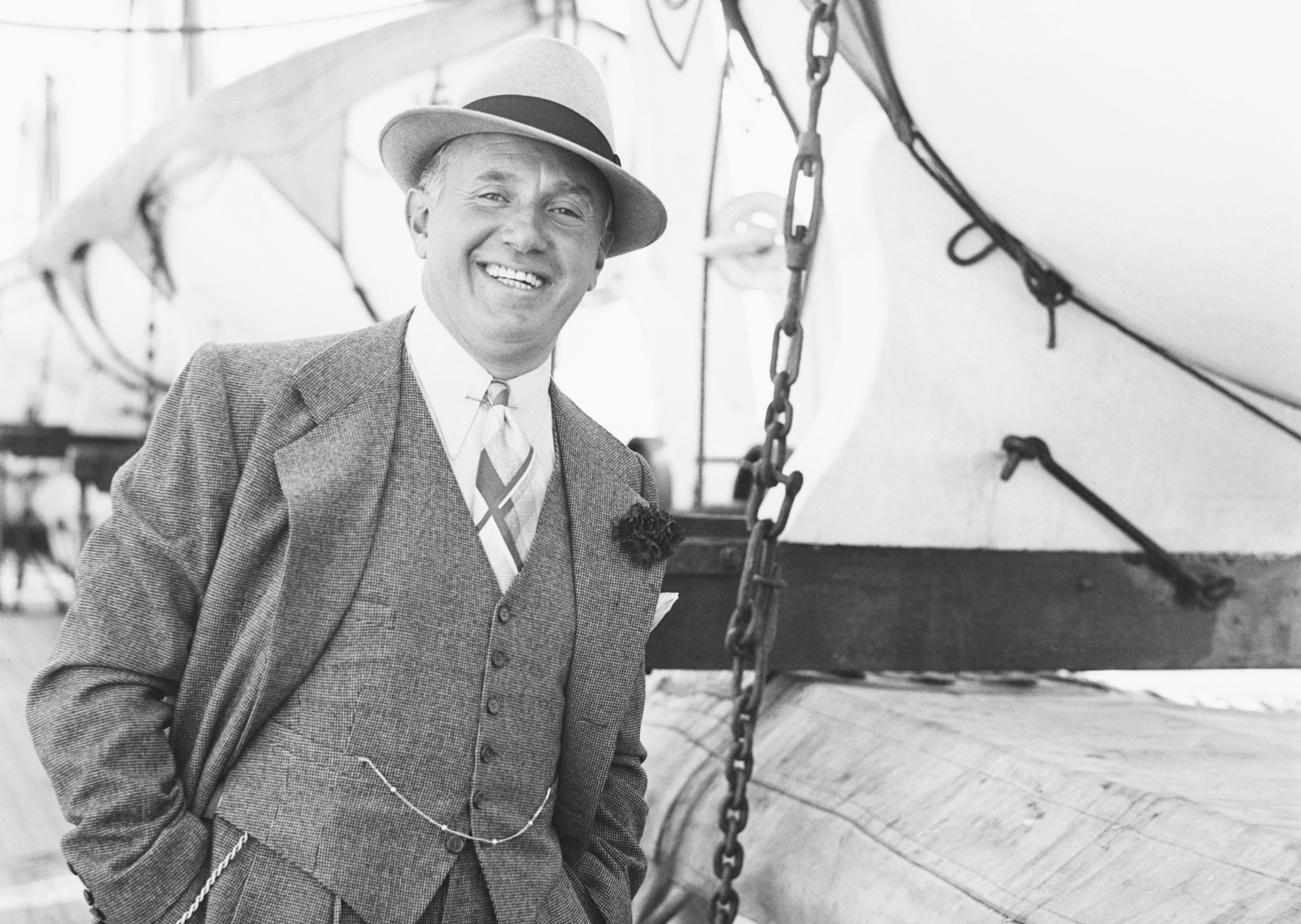 Jack Warner Aboard the S.S. Berengaria
