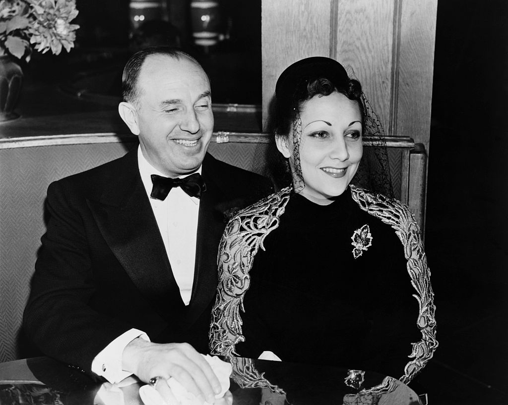 Jack L Warner with his wife