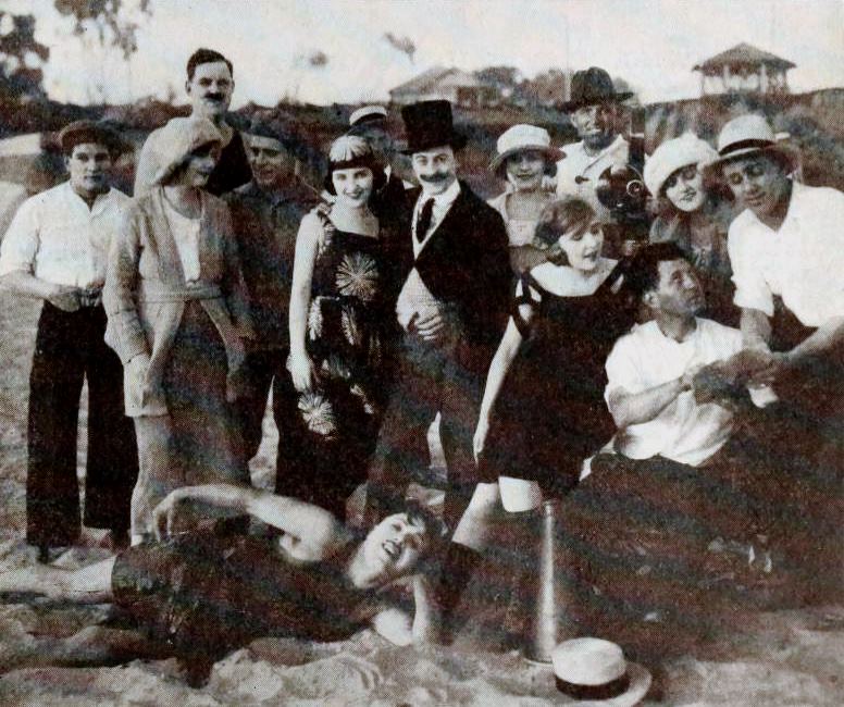 Jack L. Warner at set