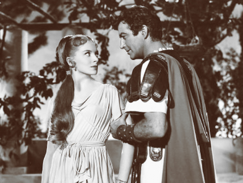 Deborah Kerr & Robert Taylor in Quo Vadis, in roman clothes