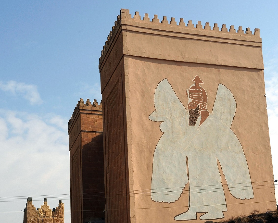 Remains of Nergal gate in Nineveh, Iraq, - 2008