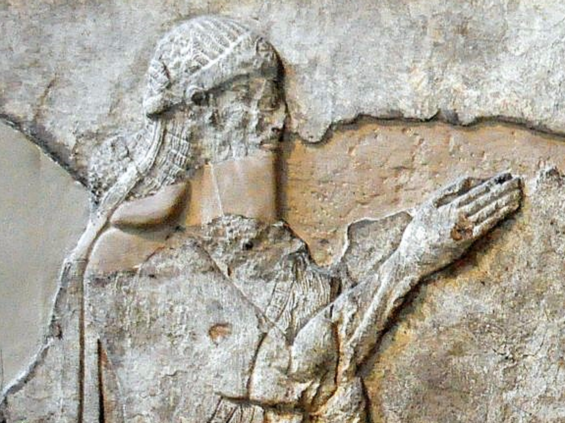 Assyrian king Shalmaneser V during his time as crown prince.