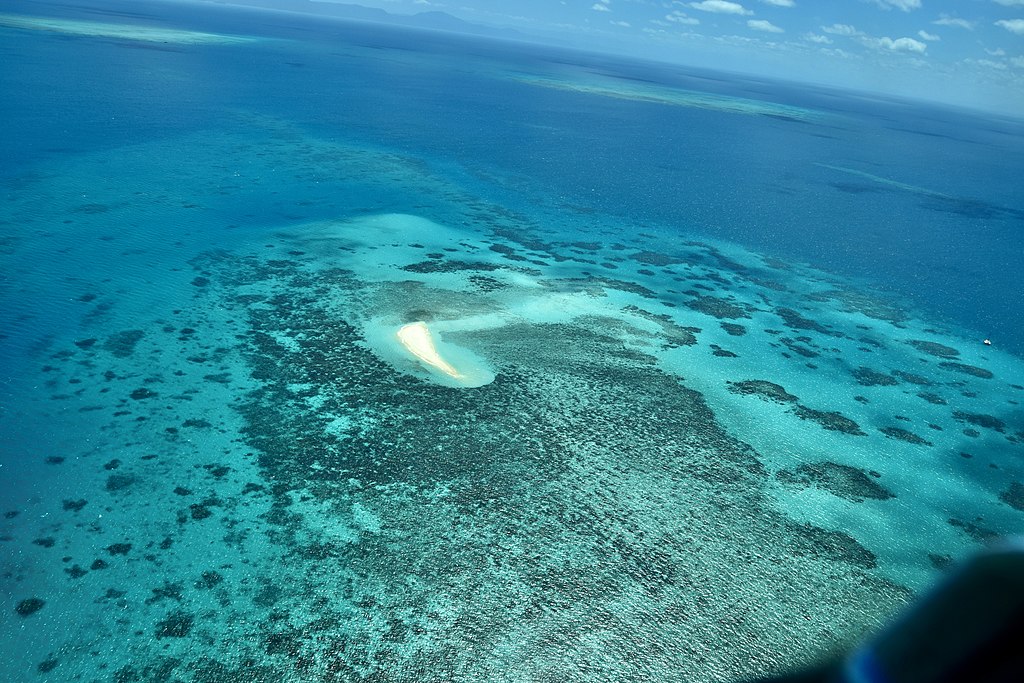 Aerial View of Great Barrier Reef