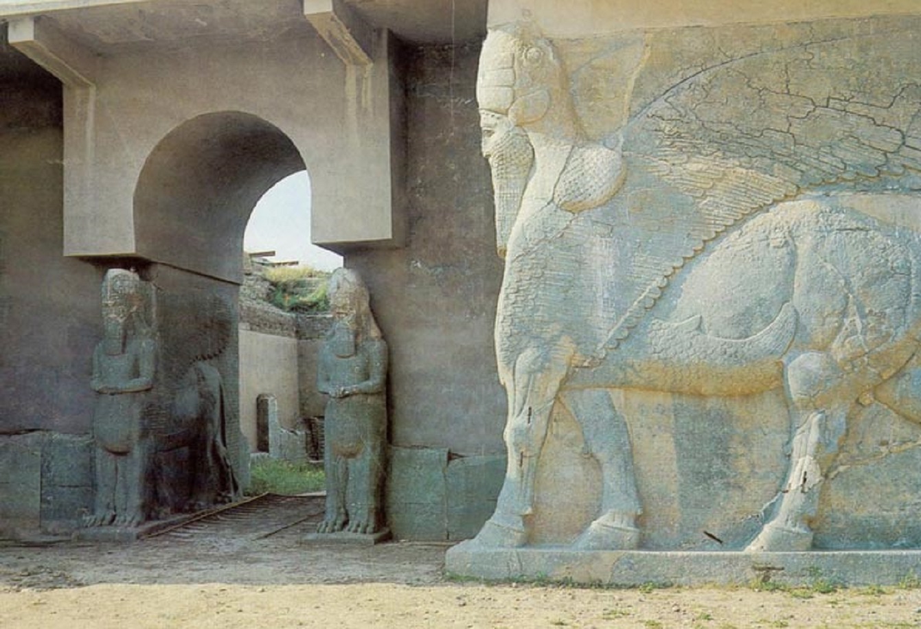Nimrud Lamassu's at the North West Palace of Ashurnasirpal - 2007