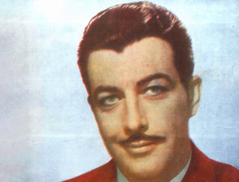 Robert Taylor in red suit